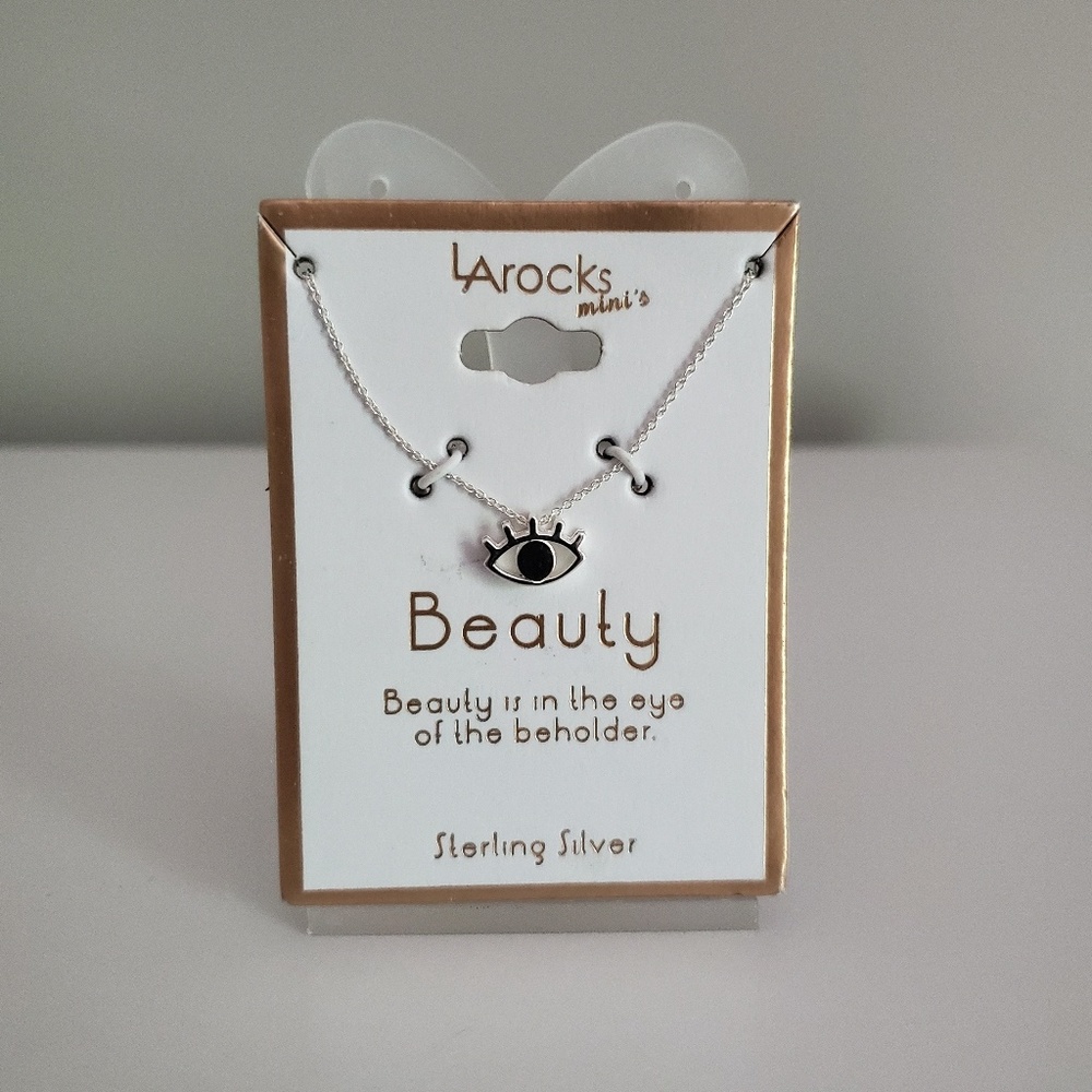 Sterling silver Eye beauty necklace NWT - Picture 2 of 2